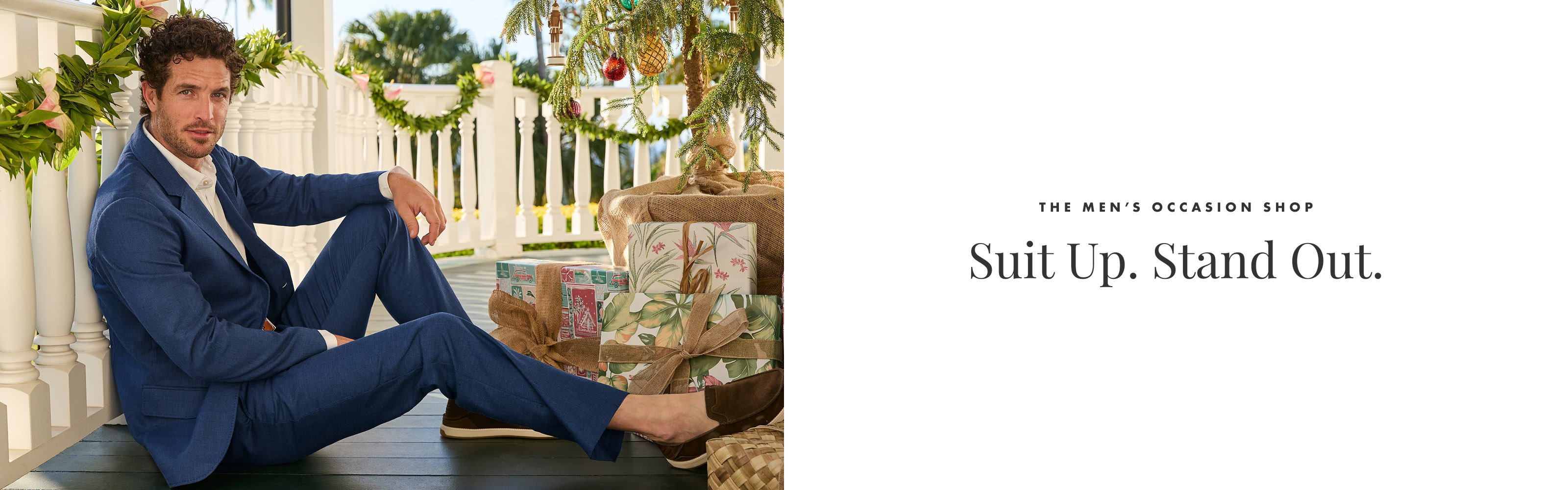 Suit Up. Stand Out. The Men's Occasion Shop.