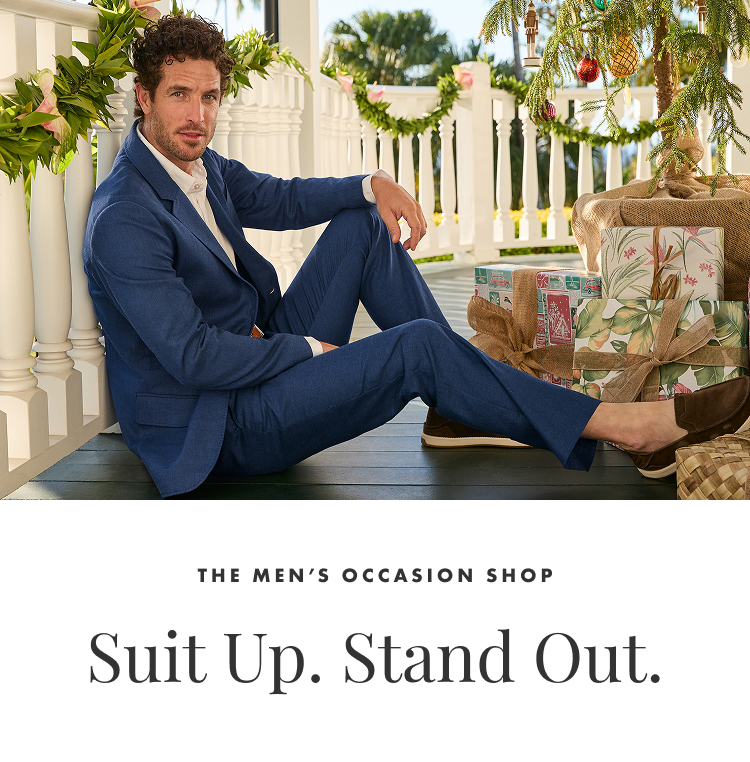Suit Up. Stand Out. The Men's Occasion Shop.