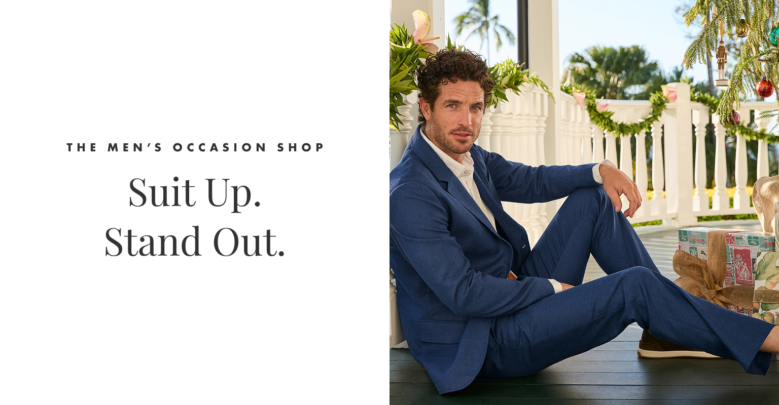 Suit Up. Stand Out. The Men's Occasion Shop.