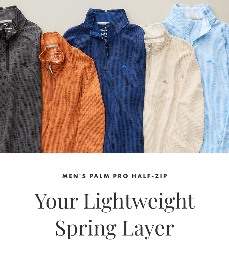 Your Lightweight Spring Layer | Men's Palm Pro Half-Zip
