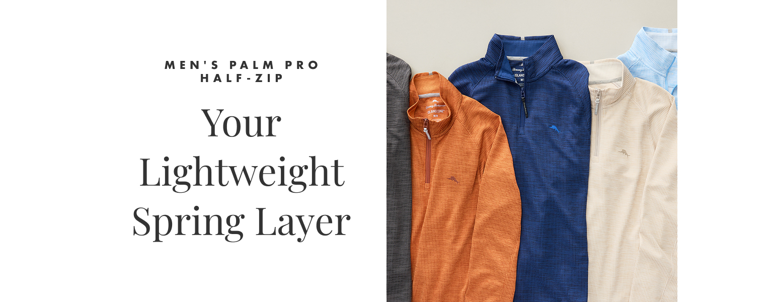 Your Lightweight Spring Layer | Men's Palm Pro Half-Zip