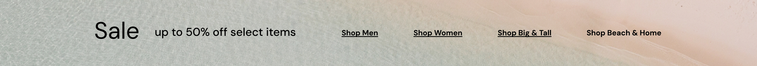 Sale up to 50% off select items