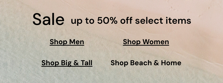 Sale up to 50% off select items