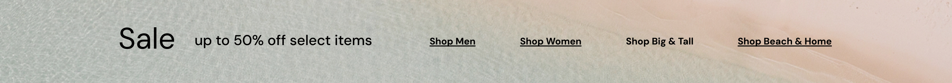 Sale up to 50% off select items