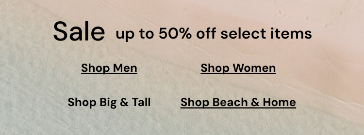 Sale up to 50% off select items