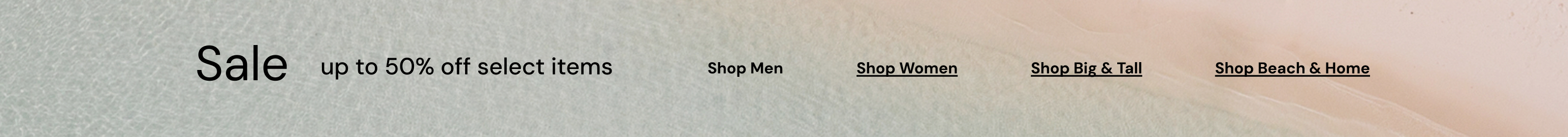 Sale up to 50% off select items