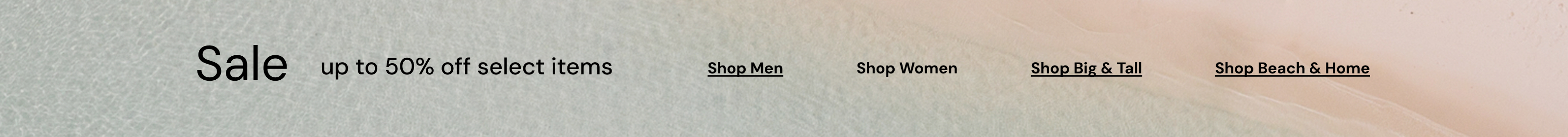 Sale up to 50% off select items