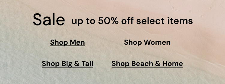 Sale up to 50% off select items