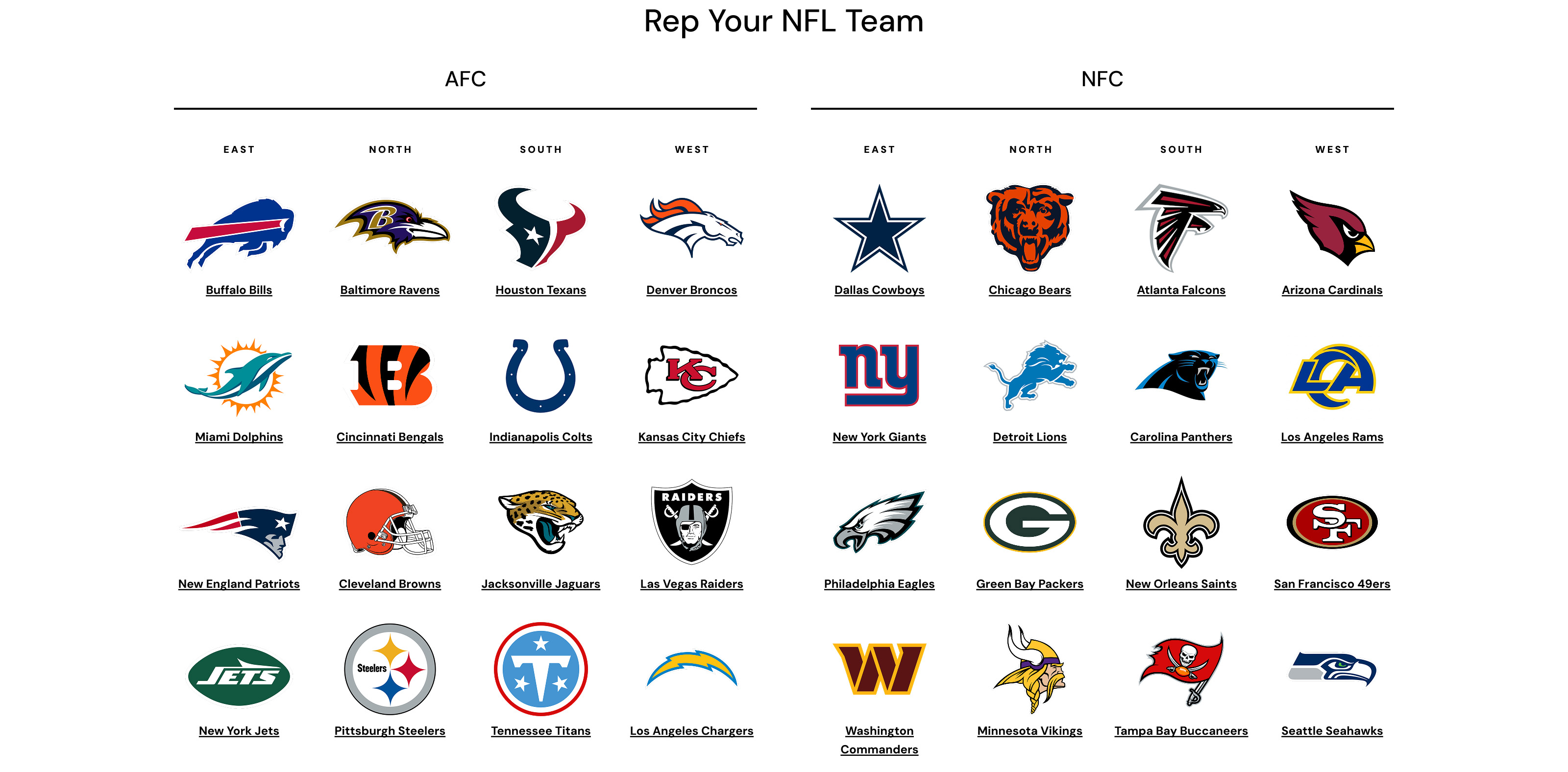 Rep your NFL Team