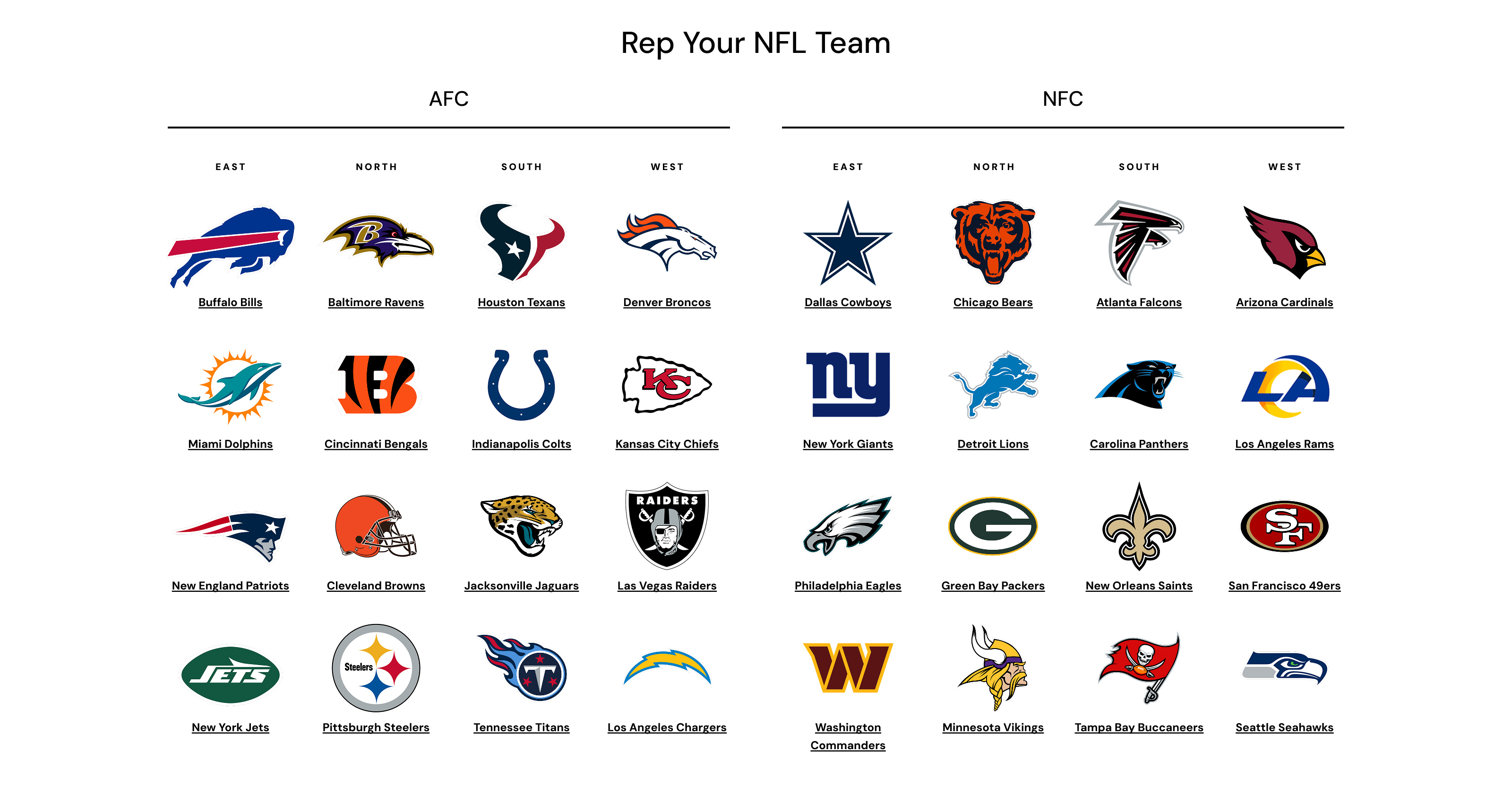 Rep your NFL Team