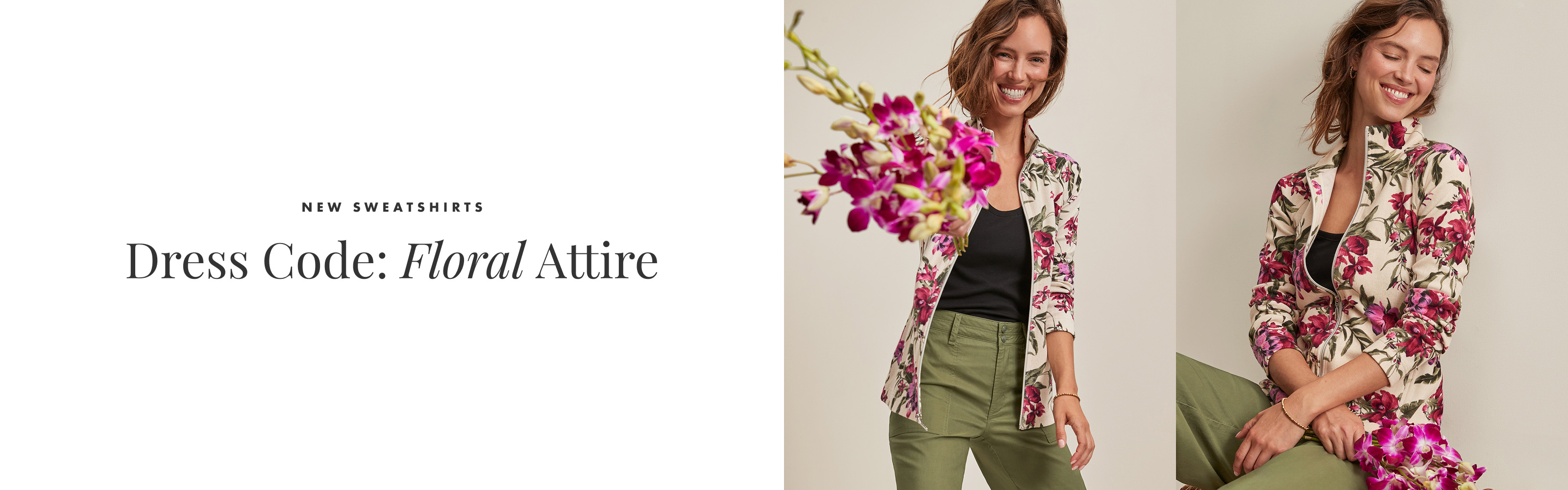 New Sweatshirts - Dress Code: Floral Attire
