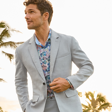 Relaxed, elegant styles for the groom