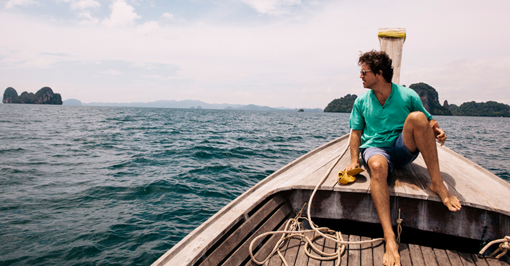 John Robshaw On A Boat