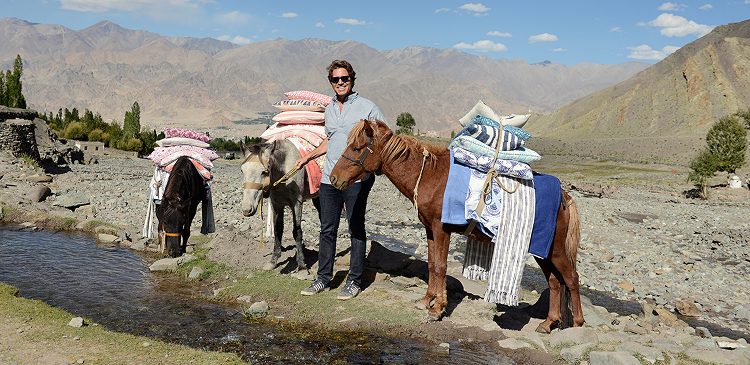 John Robshaw Leading Horses to Water