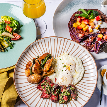 Brunch Spread With Various Dishes