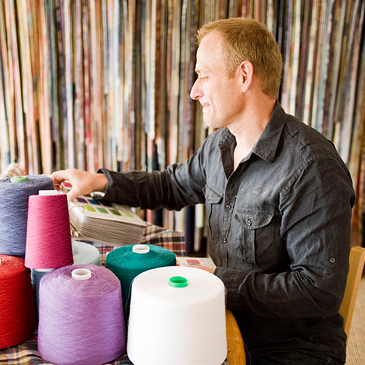 Peter McNutt Looking Over Dyed Strings