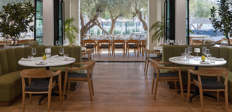 Interior of Grapefruit Basil dining experience
