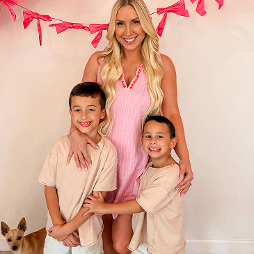 Lily Monroe and her sons