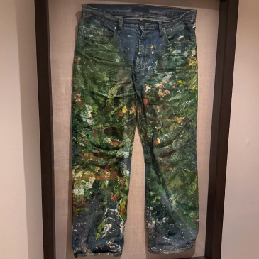 Paint stained pants