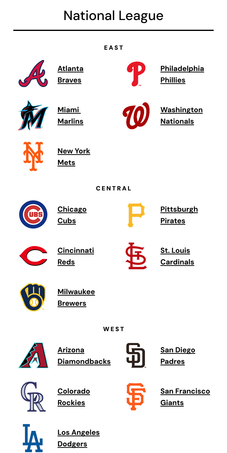 Rep your MLB Team: National League