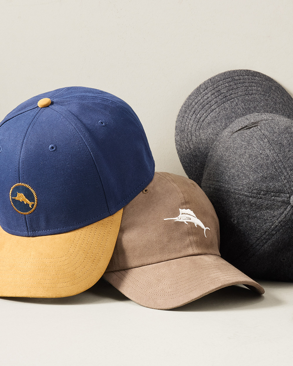 A Stack Of Marlin Hats