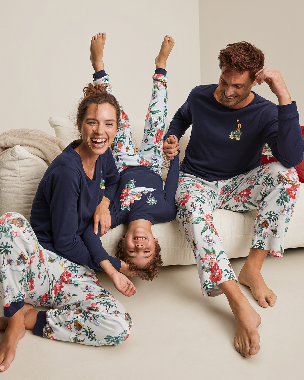 Family In Matching Pajama Set