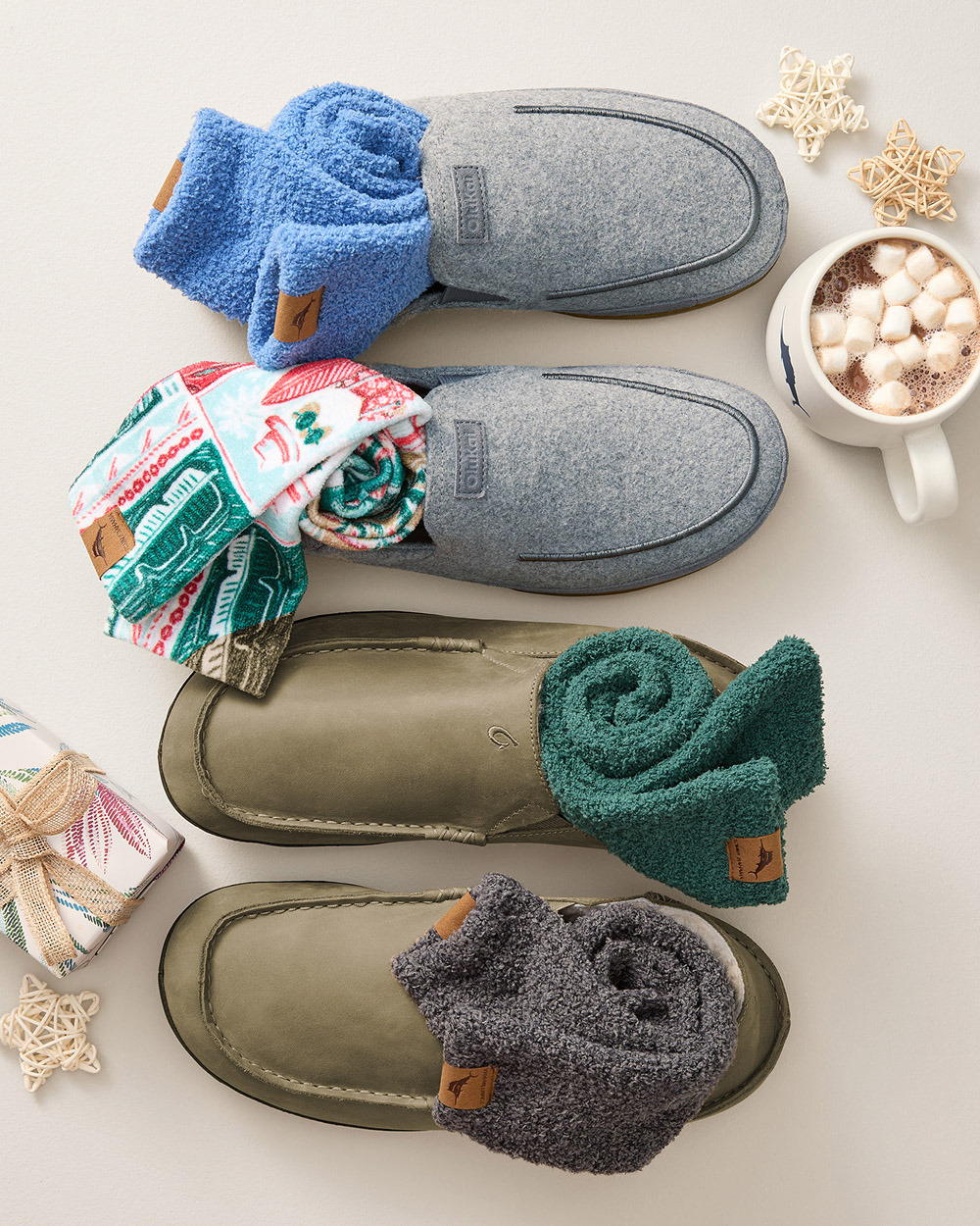 Slippers Sitting Side By Side