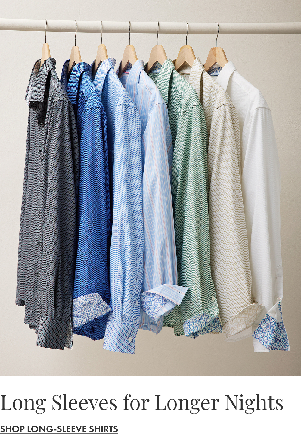 An Assortment of Men's Long Sleeve Shirts