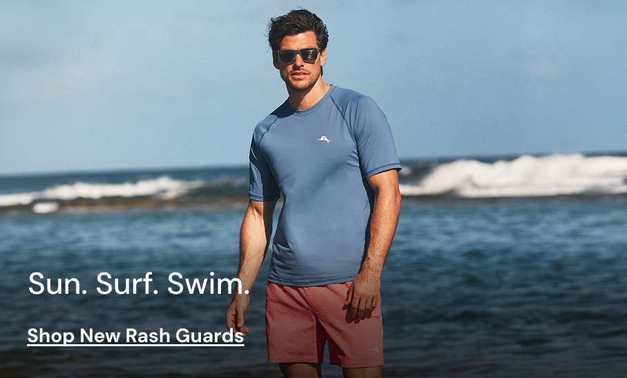 Sun. Surf. Swim. Shop New Rash Guards