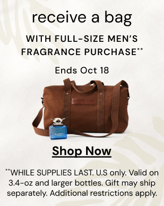 Duffel Bag with purchase of various size men's fragrances