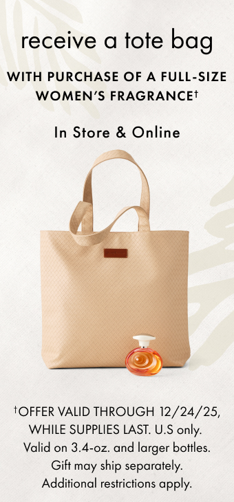 Tote Bag with purchase of women's fragrance