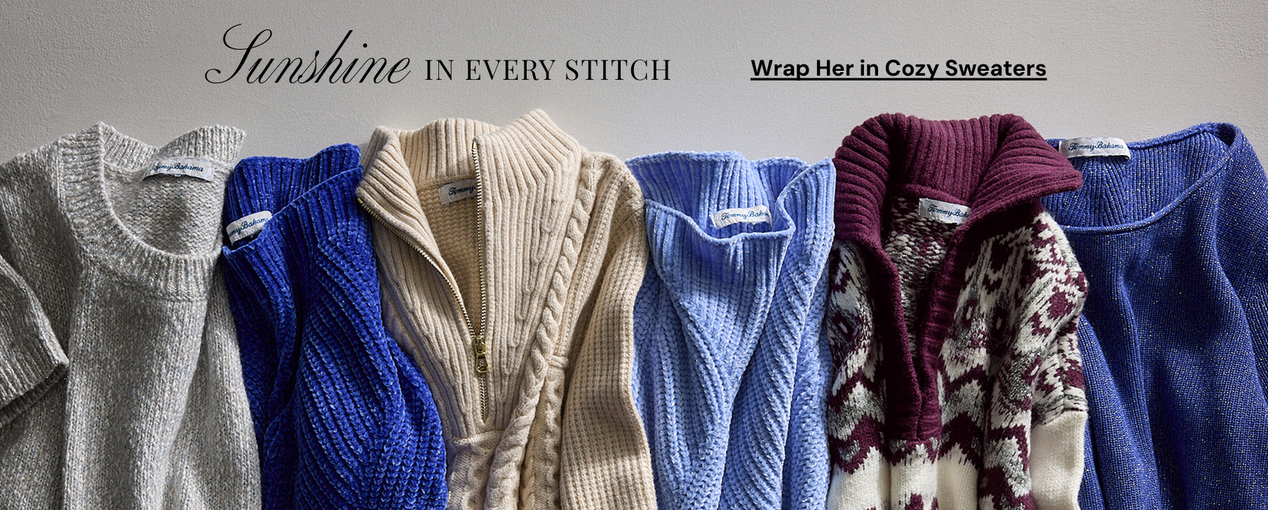 Wrap Her In Cozy Sweaters