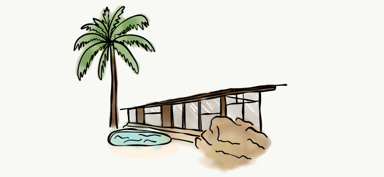 Modernism Featured House Tour of the West House Drawing