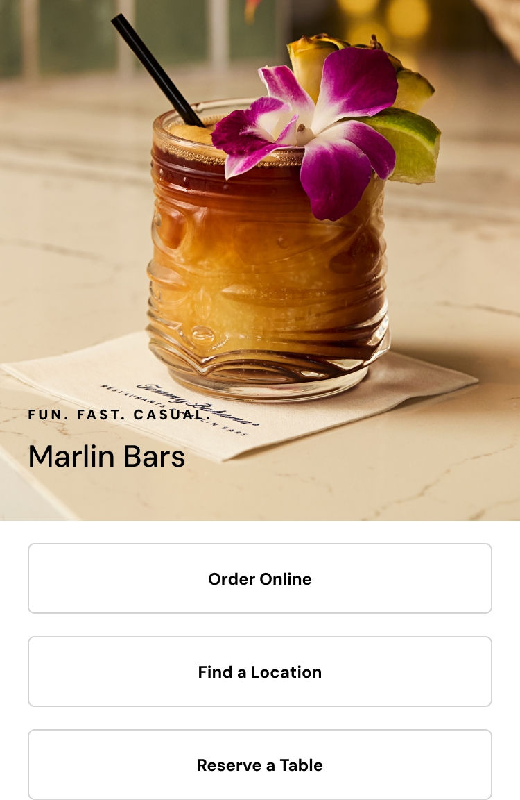 Fun. Fast. Casual. Marlin Bars