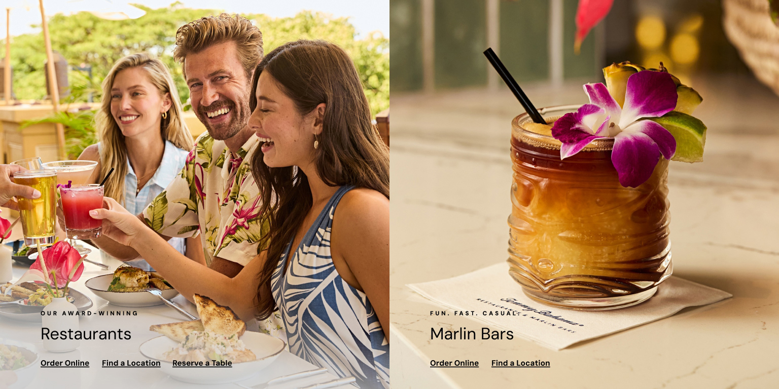 Our Award-Winning Restaurants & Marlin Bars