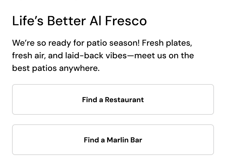 Life's Better Al Fresco