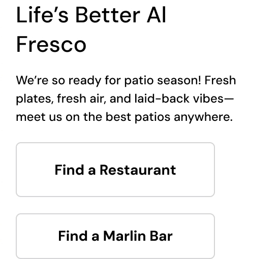 Life's Better Al Fresco