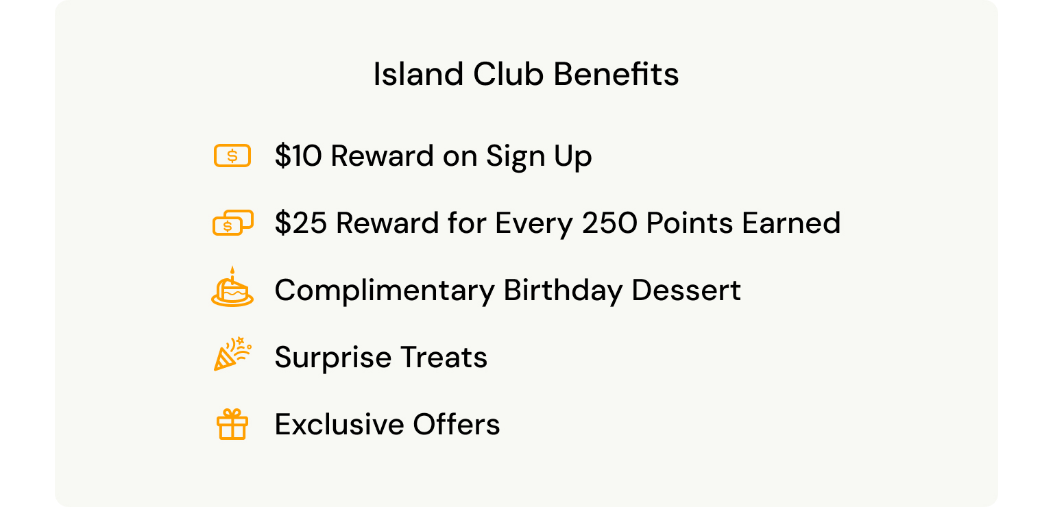 Island Club Benefits