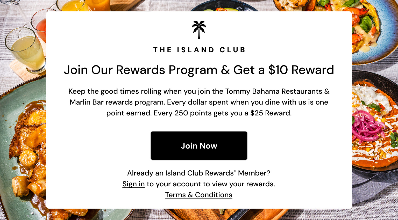 Join Our Rewards Program & Get a $10 Reward