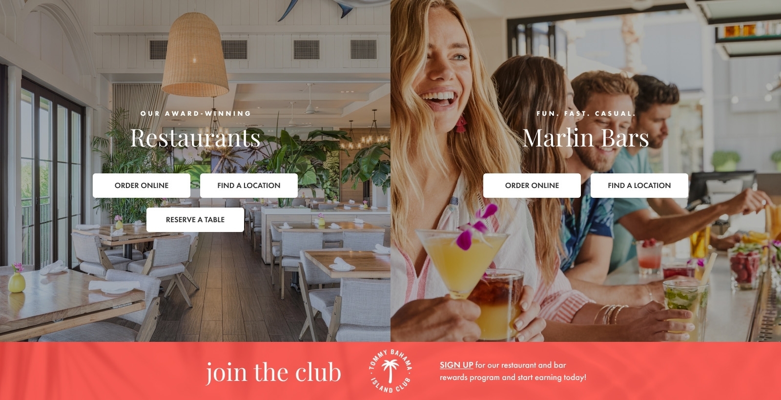Restaurants & Marlin Bars