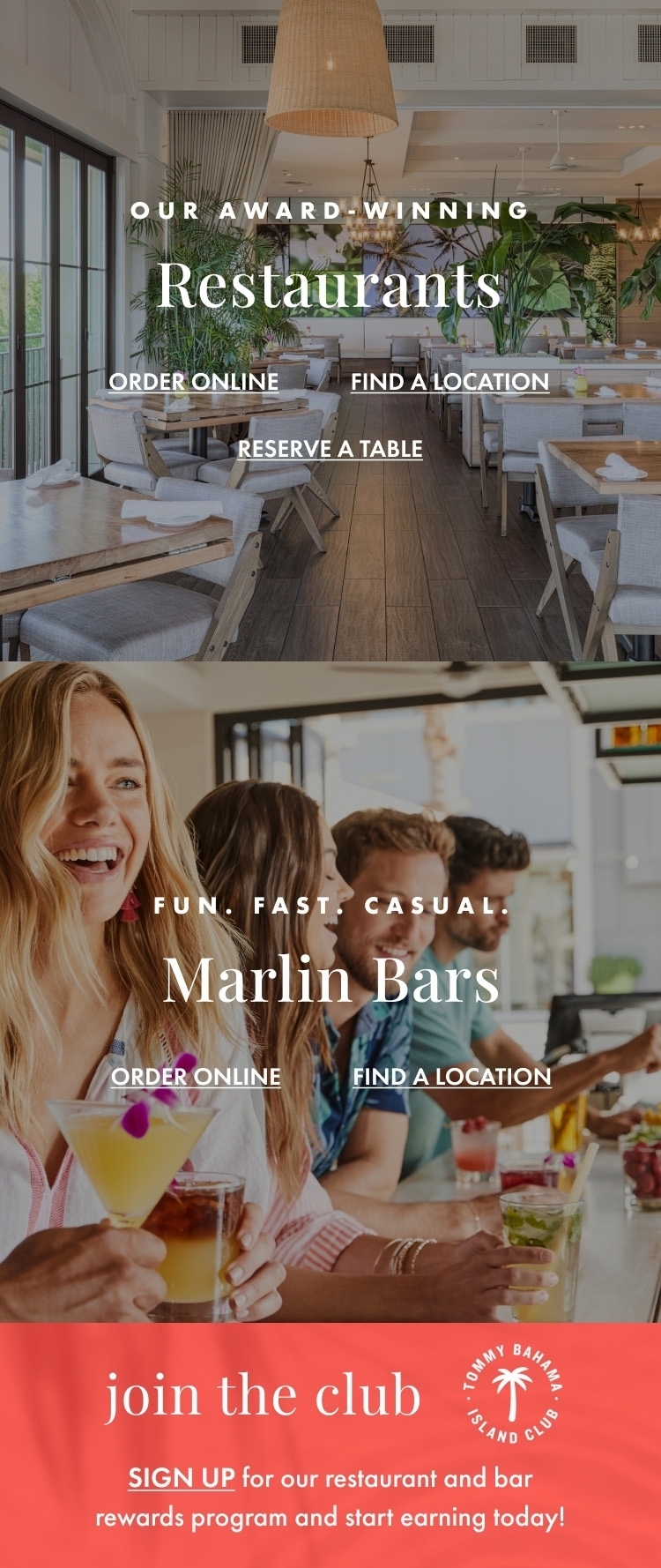 Restaurants & Marlin Bars