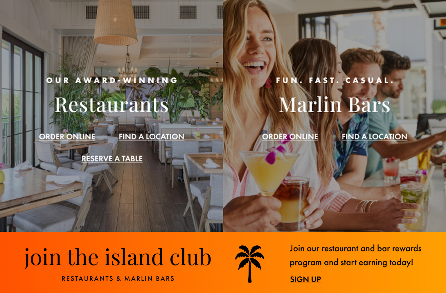 Restaurants & Marlin Bars