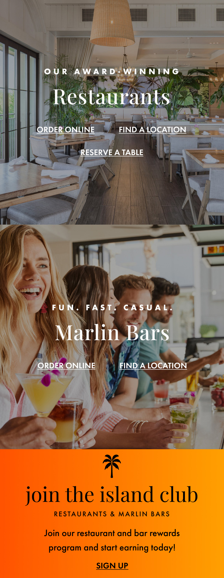 Restaurants & Marlin Bars