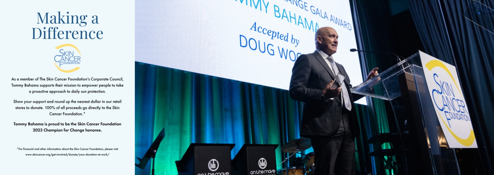 Making a Difference: Tommy Bahama is a member of The Skin Cancer Foundation's Corporate Council