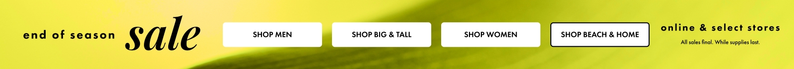 Shop Tommy Bahama's End of Season Sale