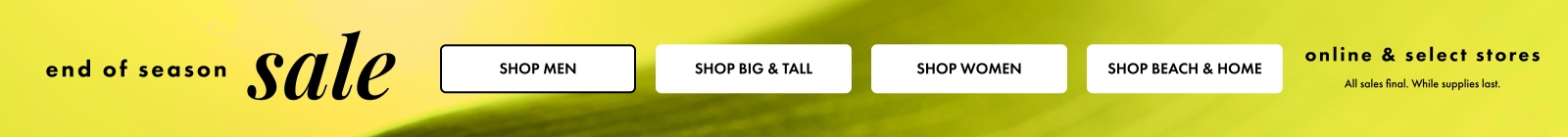 Shop Tommy Bahama's End of Season Sale