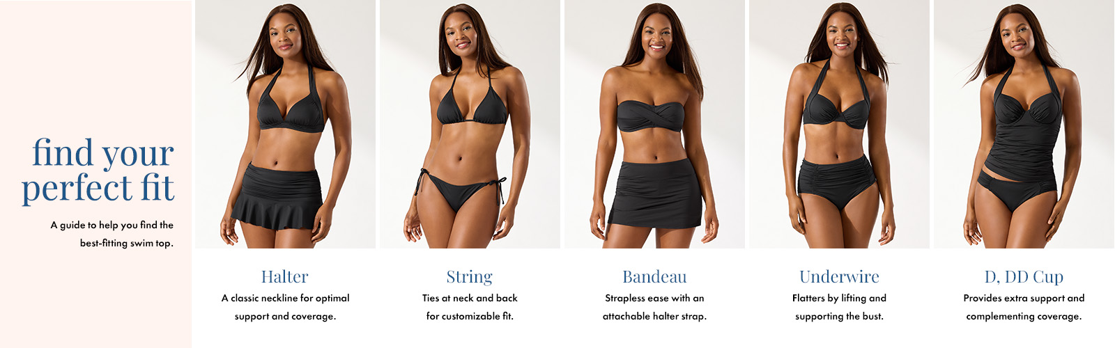Find Your Perfect Fit - Bikini Tops