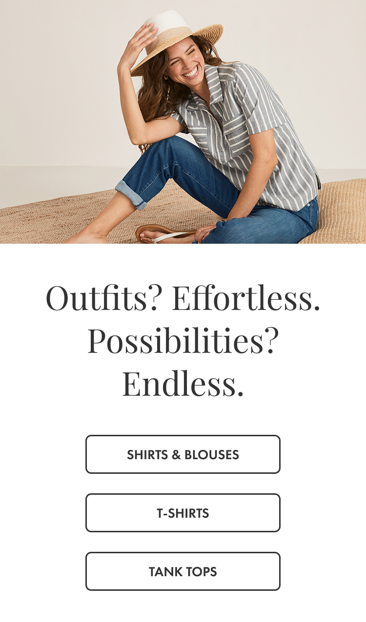 Tops: T-Shirts, Shirts & Blouses & Tanks