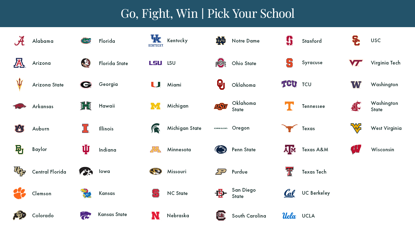Go, Fight, Win / Pick Your School