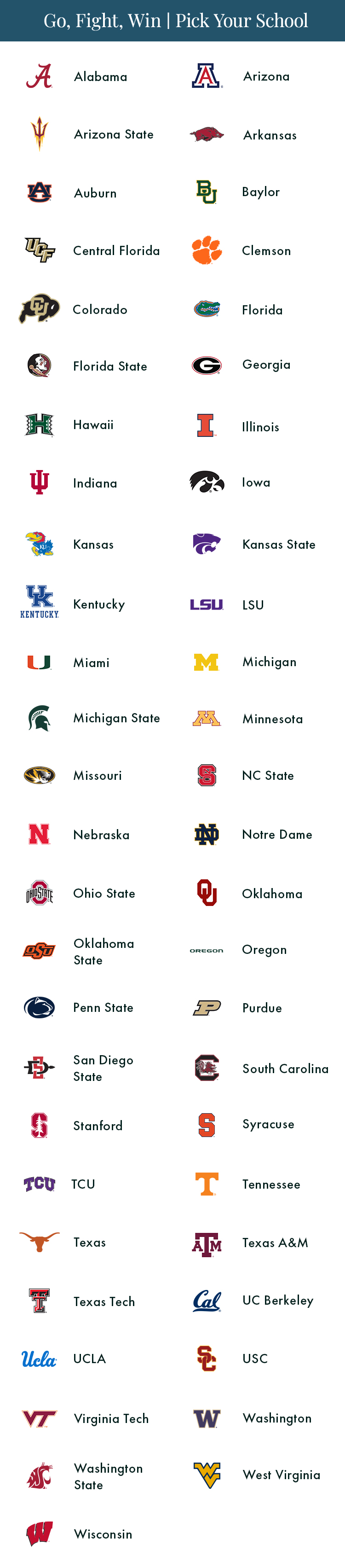 Go, Fight, Win / Pick Your School